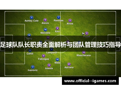 足球队队长职责全面解析与团队管理技巧指导